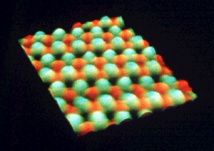 Atome au microscope électronique